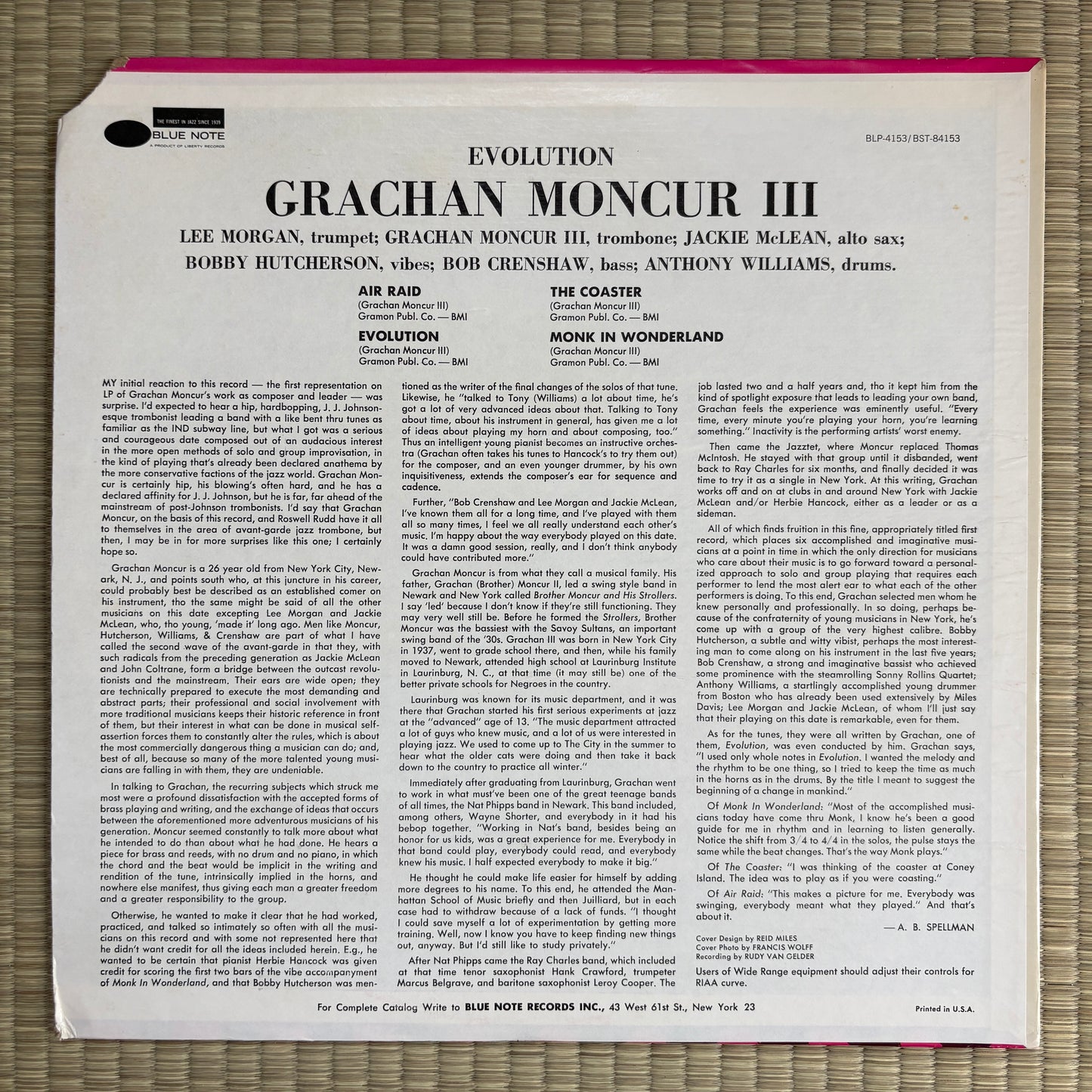 Grachan Moncur III – Evolution / BST84153 Blue Note US LP