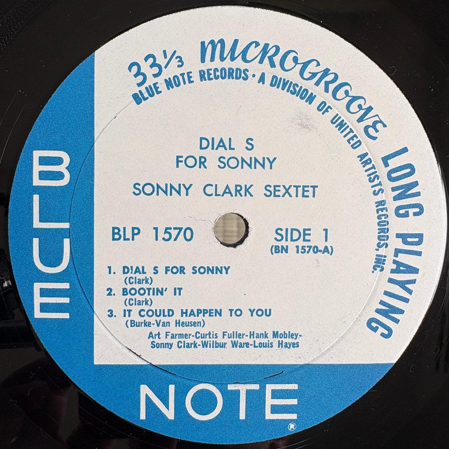 Sonny Clark – Dial S For Sonny / BLP 1570 Blue Note US LP