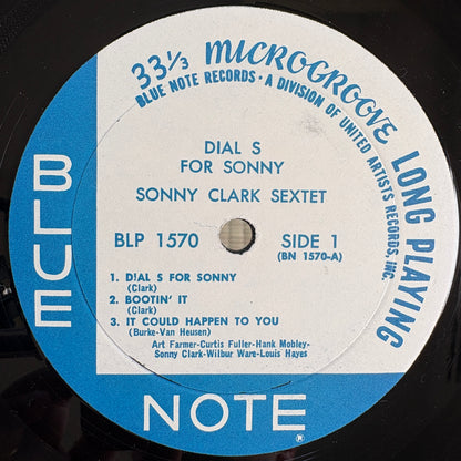 Sonny Clark – Dial S For Sonny / BLP 1570 Blue Note US LP