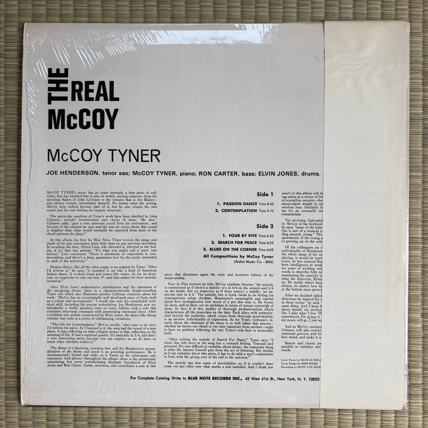 McCoy Tyner ‎– The Real McCoy / BST 84264 Blue Note US LP