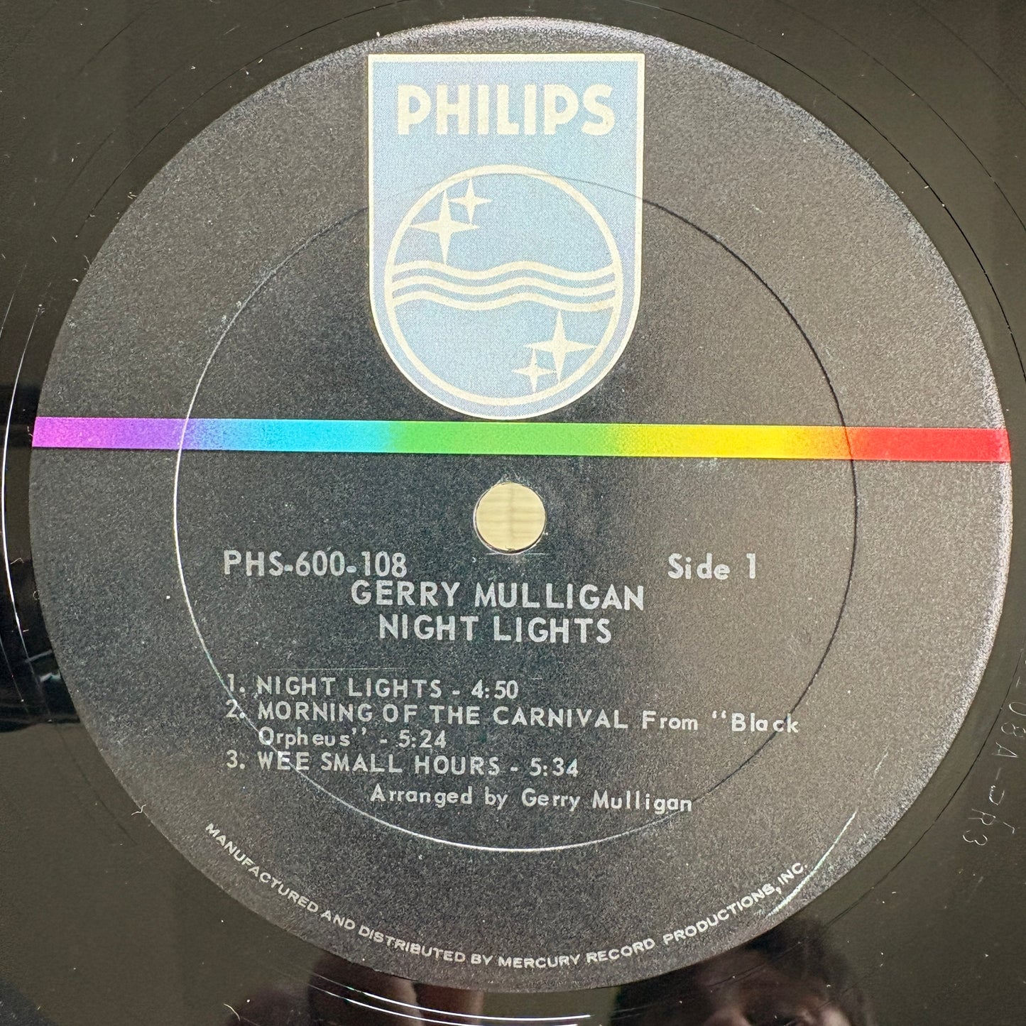 Gerry Mulligan – Night Lights / PHS 600-108 Philips US LP