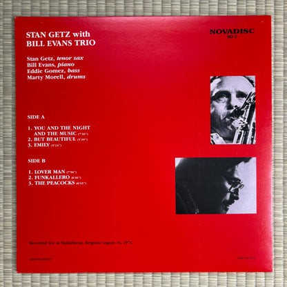 Stan Getz, Bill Evans Trio - Live In Belgium 1974 / ND-2 Novadisc Belgium Original LP