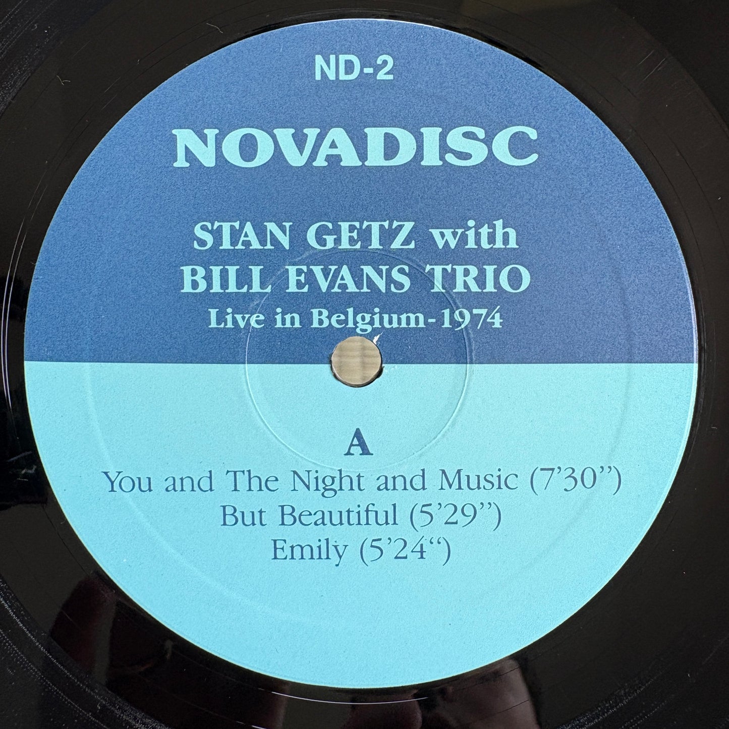 Stan Getz, Bill Evans Trio - Live In Belgium 1974 / ND-2 Novadisc Belgium Original LP