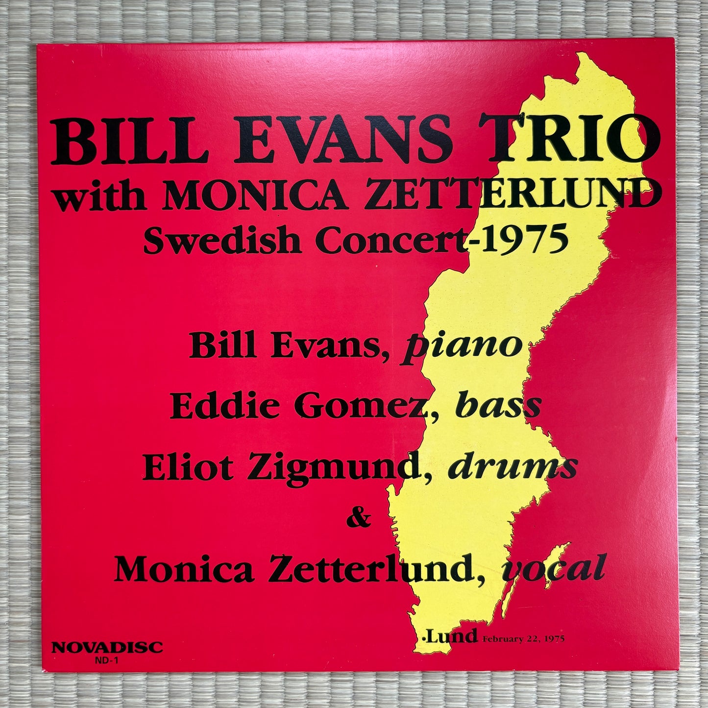 Bill Evans Trio, Monica Zetterlund – Swedish Concert-1975 / ND-1 Novadisc Portugal LP