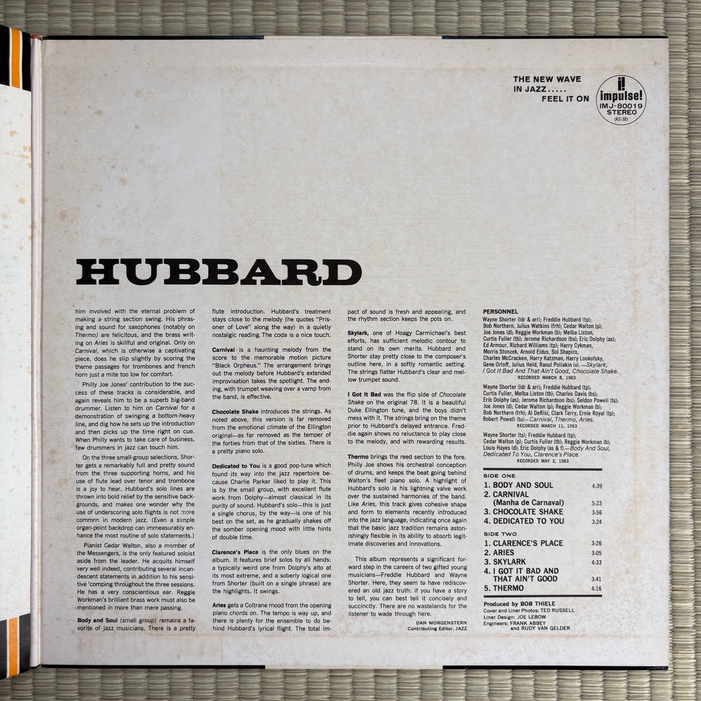 Freddie Hubbard ‎– The Body & The Soul / IMP-80019 Impulse! Japan LP