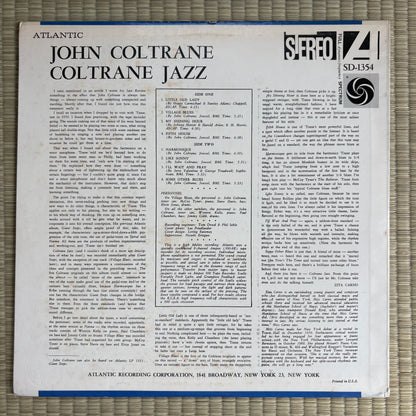 John Coltrane ‎– Coltrane Jazz / SD 1354 Atlantic US LP