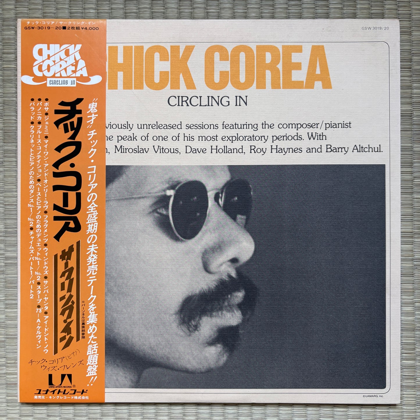 Chick Corea – Circling In / GSW-3019~20 United Artists Japan Original LP