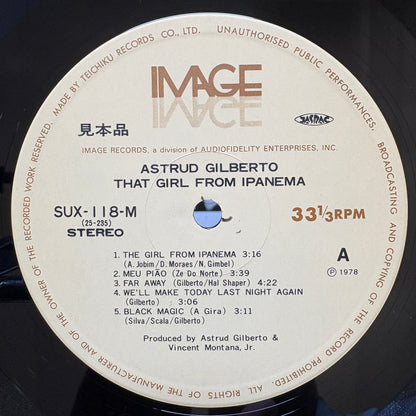 Astrud Gilberto - That Girl From Ipanema / SUX-118-M Image Japan Original Promo LP