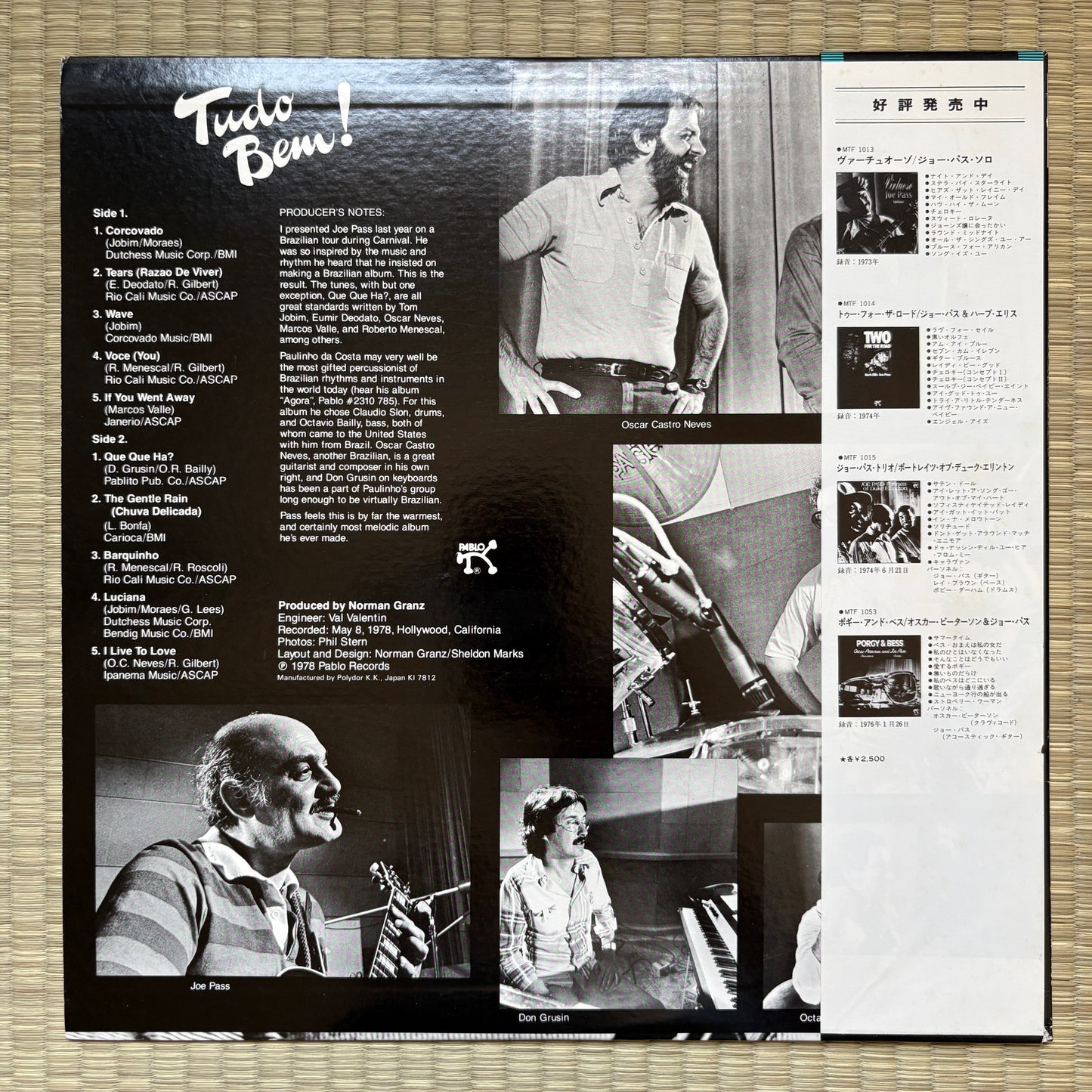 Joe Pass, Paulinho Da Costa – Tudo Bem! / MTF 1103 Pablo Japan Original LP