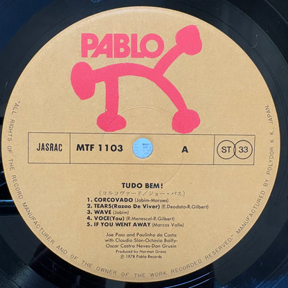 Joe Pass, Paulinho Da Costa – Tudo Bem! / MTF 1103 Pablo Japan Original LP