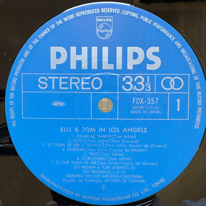 Elis & Tom – Elis & Tom In L.A. / FDX-357 Philips Japan Original LP