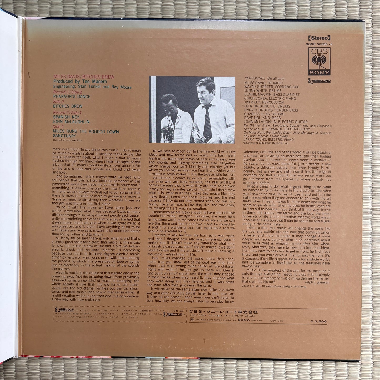 Miles Davis – Bitches Brew / SONP-50255 CBS/Sony Japan Original LP