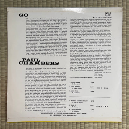 Paul Chambers - Go / RANK-5021 Top Rank Japan Original LP