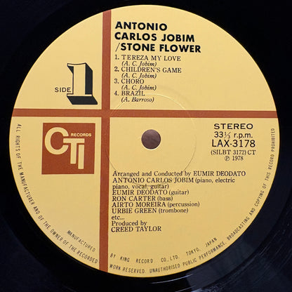 Antonio Carlos Jobim ‎– Stone Flower / LAX-3178 CTI Japan LP