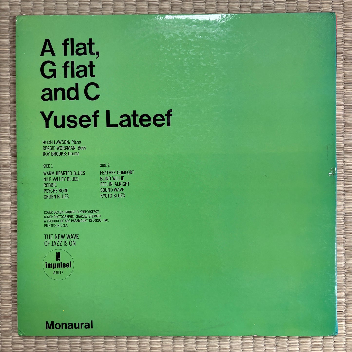 Yusef Lateef ‎– A Flat, G Flat And C / AS-9117 Impulse! US Original LP