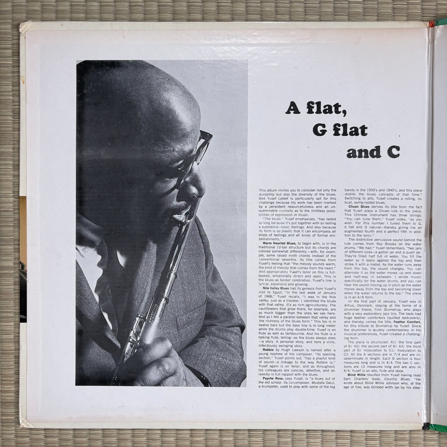 Yusef Lateef ‎– A Flat, G Flat And C / AS-9117 Impulse! US Original LP