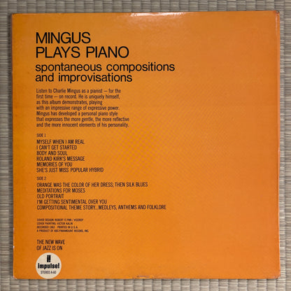 Charles Mingus ‎– Mingus Plays Piano / AS-60 Impulse! US Original LP