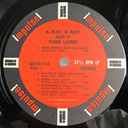 Yusef Lateef ‎– A Flat, G Flat And C / AS-9117 Impulse! US Original LP