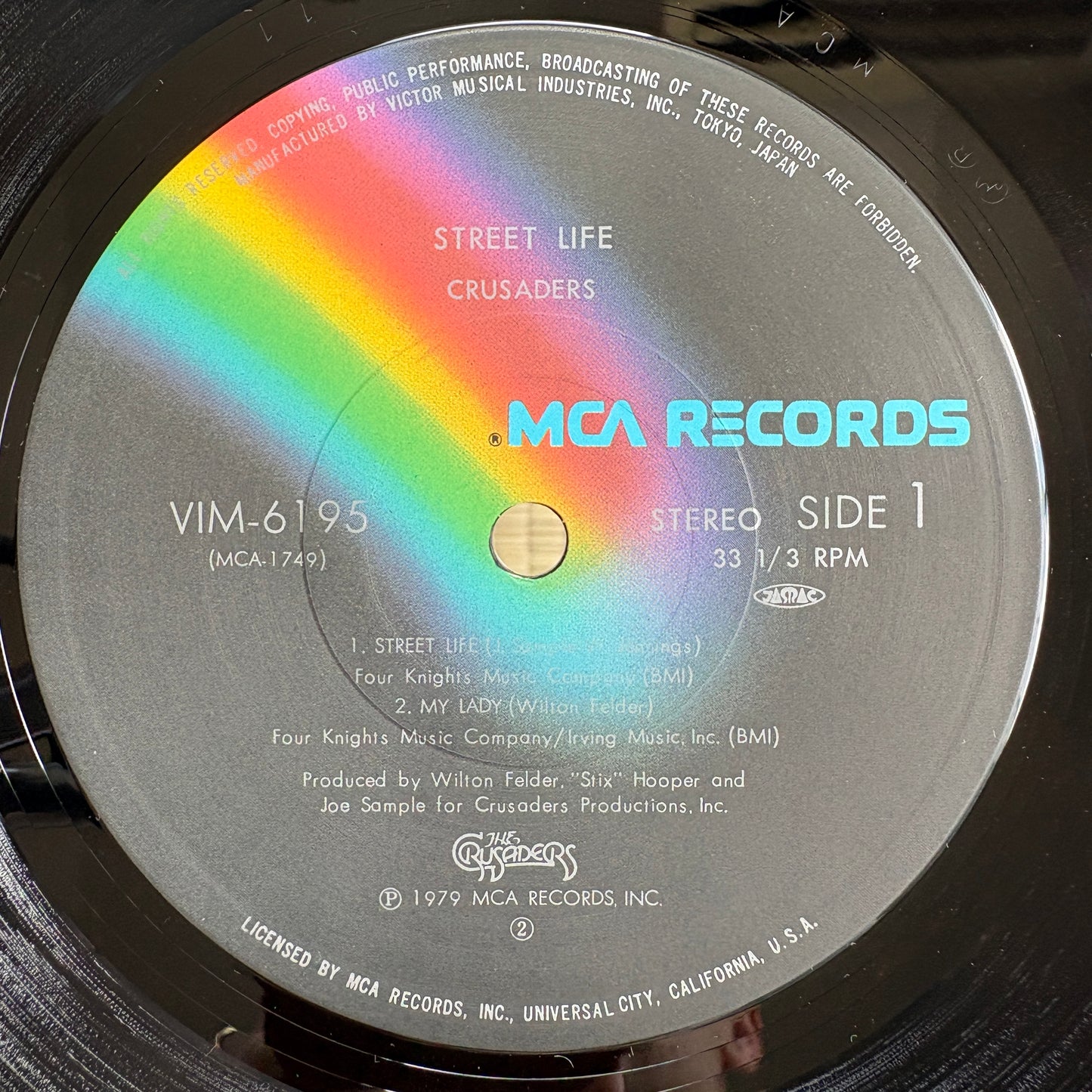 Crusaders - Street Life / VIM-6195 MCA Japan Original LP + Live Ticket