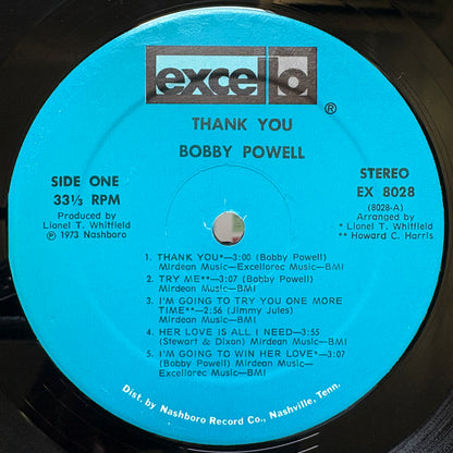 Bobby Powell – Thank You / EX 8028 Excello US Original LP