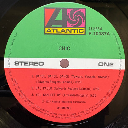 Chic - S/T / P-10487A Atlantic Japan Original LP