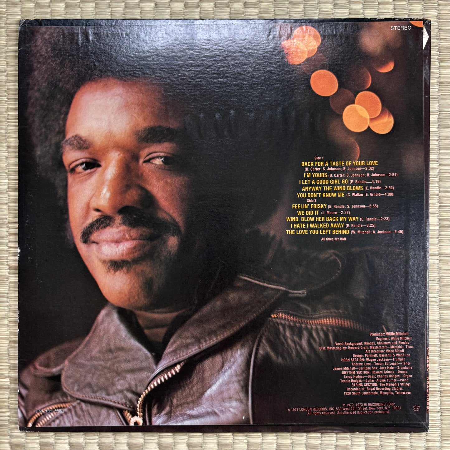 Syl Johnson – Back For A Taste Of Your Love / XSHL 32081 Hi US Original LP