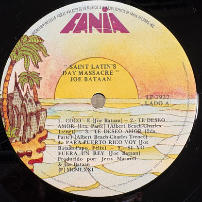 Joe Bataan – Saint Latin's Day Massacre / LP-7932 Fania Venezuela LP