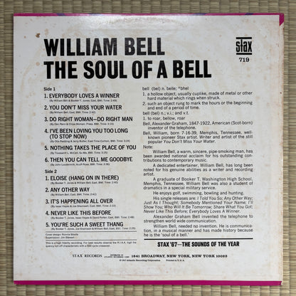 William Bell – The Soul Of A Bell / 719 Stax US Original LP