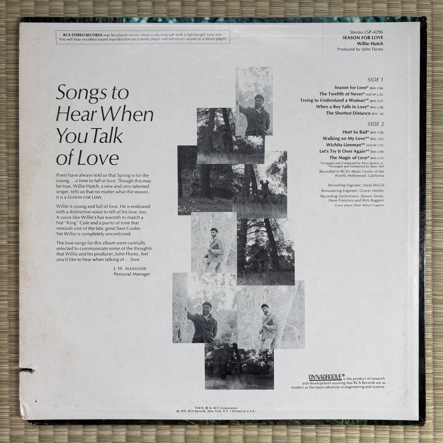 Willie Hutch – Season For Love / LSP-4296 RCA US Original LP