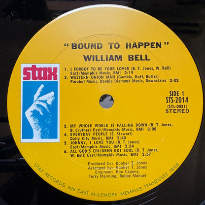 William Bell – Bound To Happen / STS 2014 Stax US Original LP