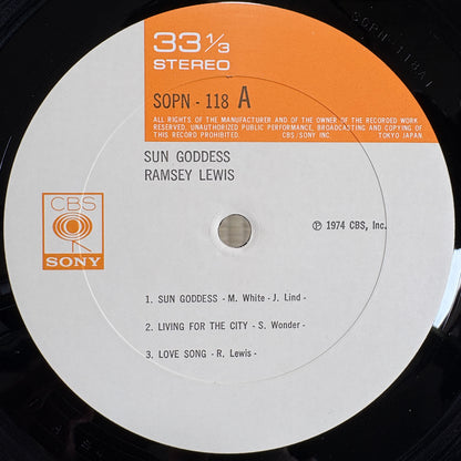 Ramsey Lewis – Sun Goddess / SOPN-188 CBS/Sony Japan Original LP