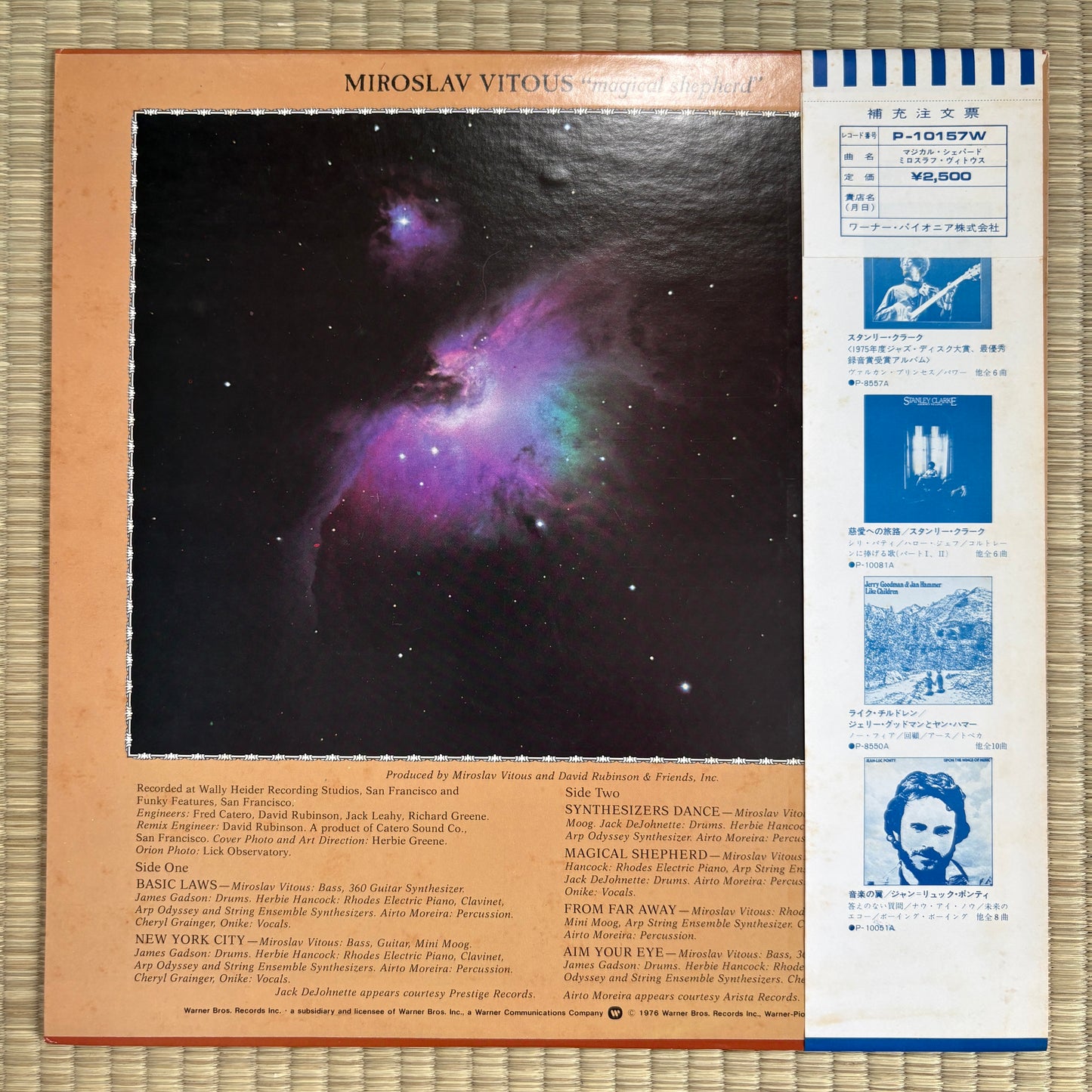 Miroslav Vitous – Magical Shepherd / P-10157W Warner Bros. Japan Original LP