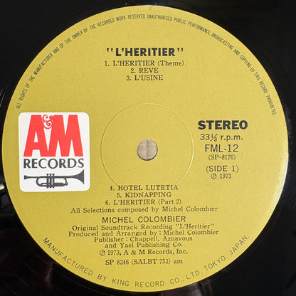 Michel Colombier – L'Heritier / FML-12 A&M Japan Original LP