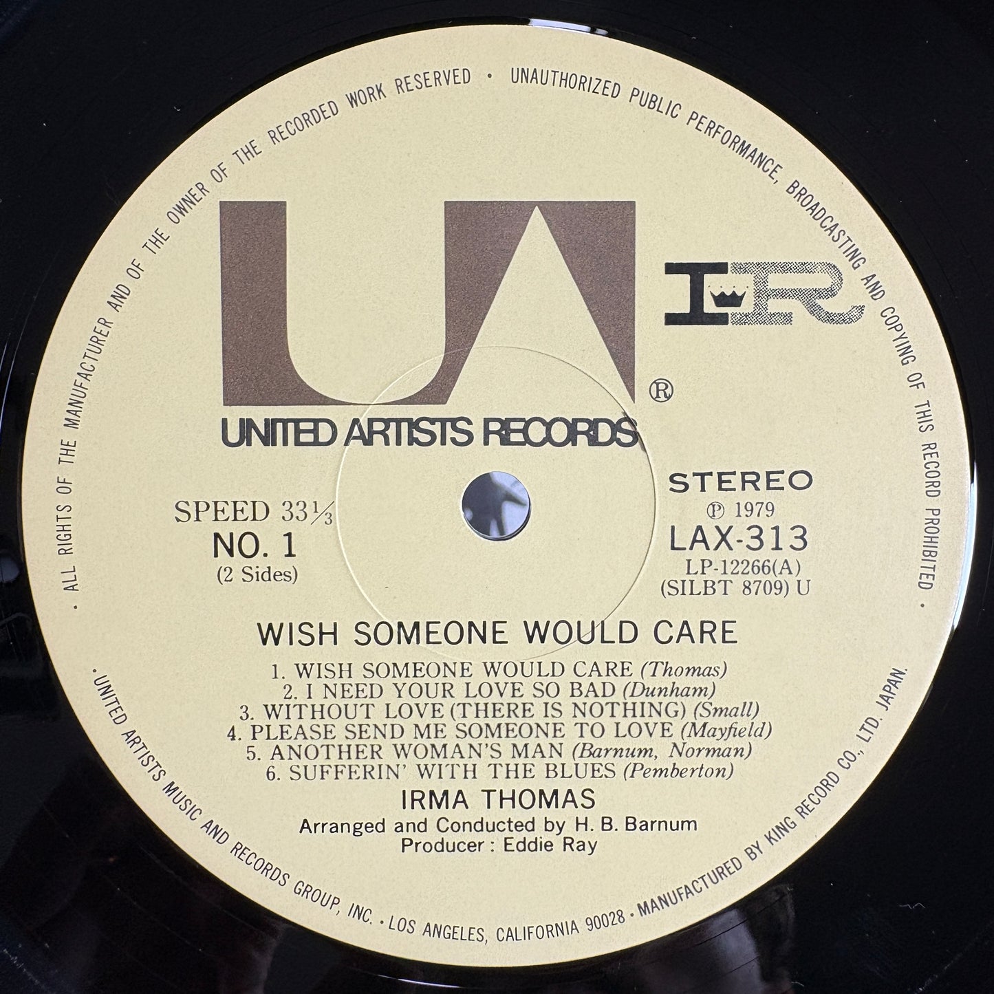 Irma Thomas – Wish Someone Would Care / LAX-313 United Artists Japan LP