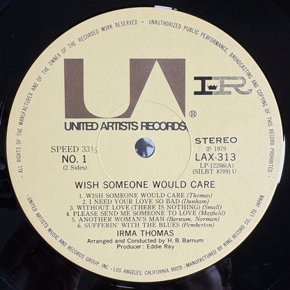 Irma Thomas – Wish Someone Would Care / LAX-313 United Artists Japan LP