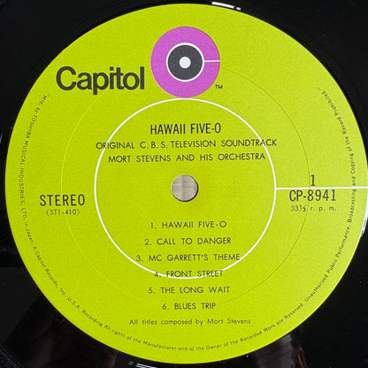Mort Stevens And His Orchestra – Hawaii Five-O / CP8941 Capitol Japan Original LP