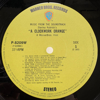 V/A - Stanley Kubrick's A Clockwork Orange / P-8209W Warner Bros Japan Original LP