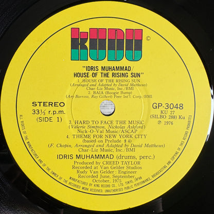 Idris Muhammad – House Of The Rising Sun / GP 3048 Kudu Japan Original LP