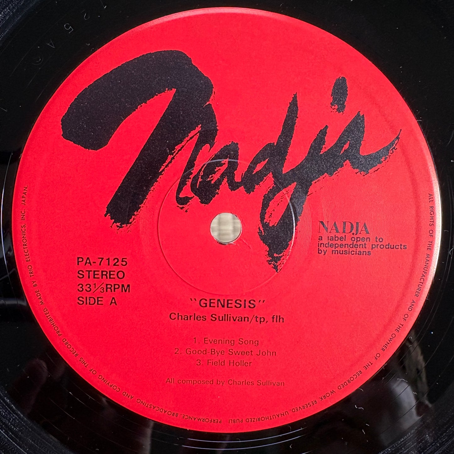 Charles Sullivan – Genesis / PA-7125 Nadja Japan Original LP