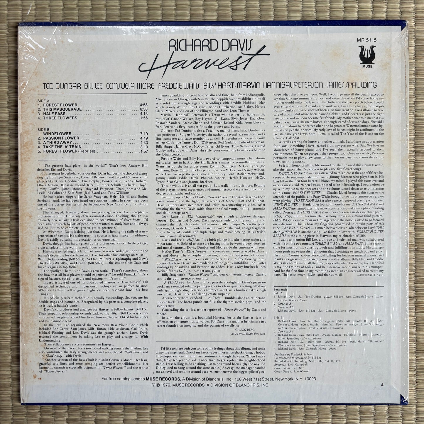 Richard Davis – Harvest / MR 5115 Muse US Original LP