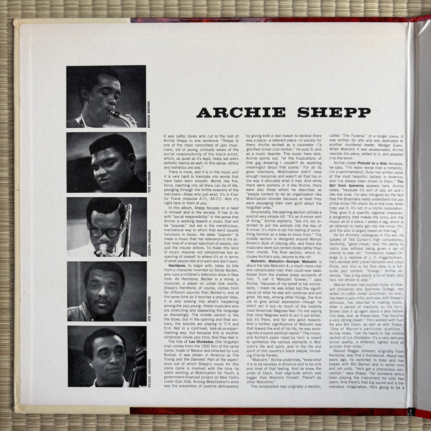 Archie Shepp – Fire Music / AS-86 Impulse! US LP