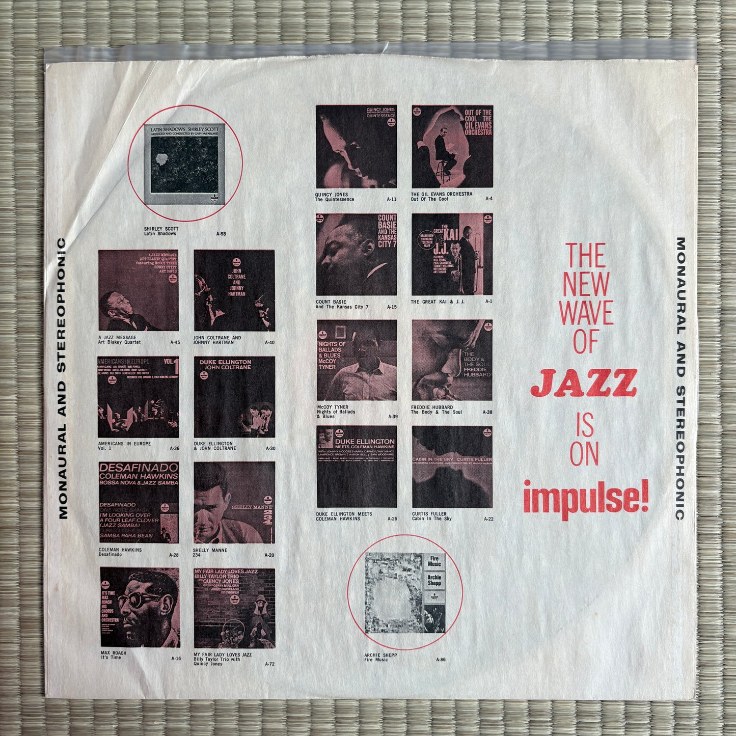 Archie Shepp – Fire Music / AS-86 Impulse! US LP