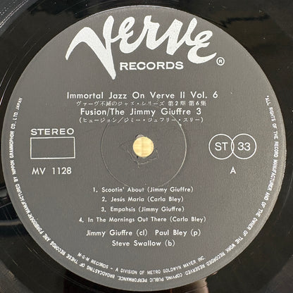 The Jimmy Giuffre 3 - Fusion / MV 1128 Verve Japan LP
