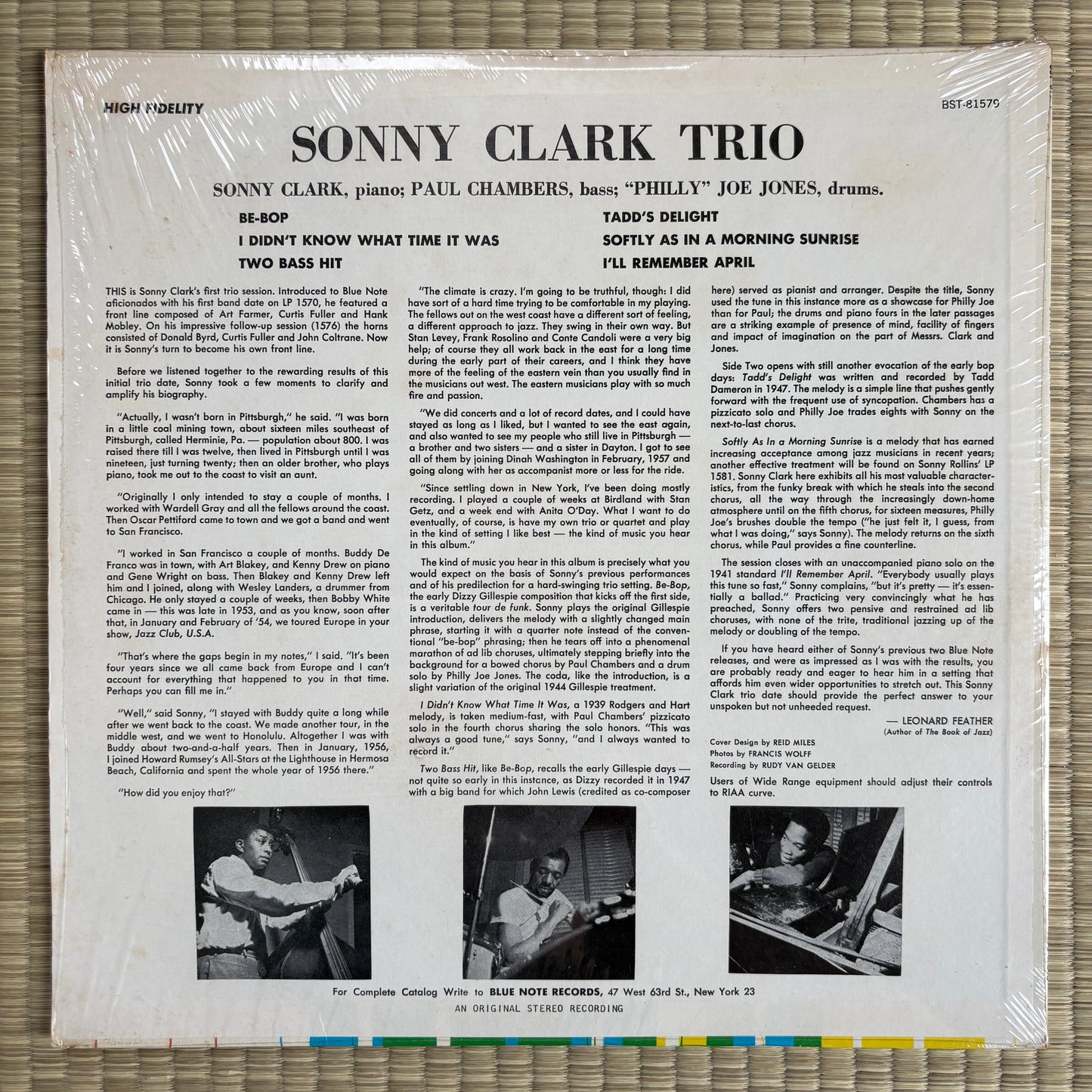 Sonny Clark Trio - S/T / BST 81579 Blue Note Us LP