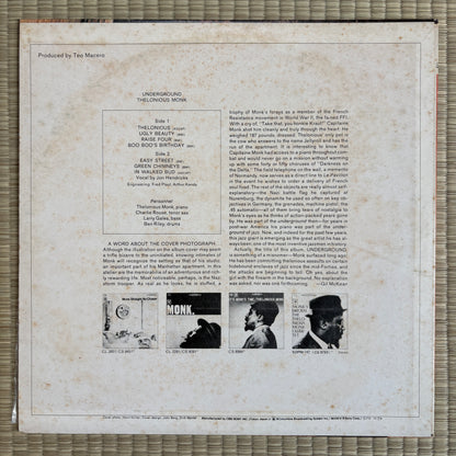 Thelonious Monk – Underground / SOPM 158 CBS/Sony Japan LP