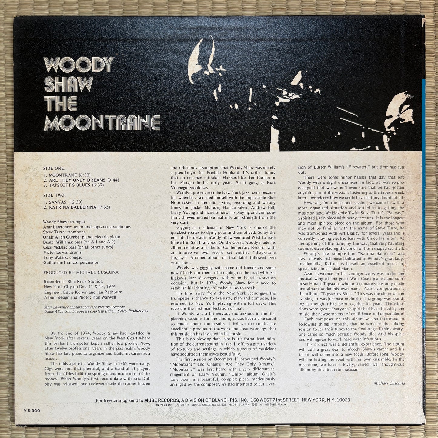 Woody Shaw – The Moontrane / YQ-7506-MR Muse Japan Original Promo LP