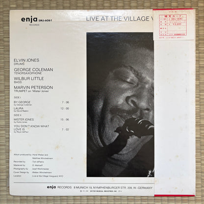 Elvin Jones – Live At The Village Vanguard / SMJ-6061 Enja Japan Original LP
