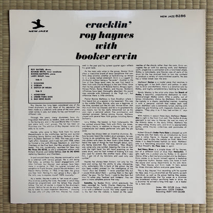 Roy Haynes With Booker Ervin – Cracklin' / WJC-8286 New Jazz Japan LP
