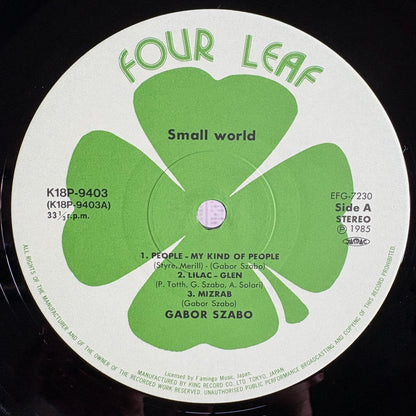 Gabor Szabo – Small World / K18P 9403 Four Leaf Clover Japan LP