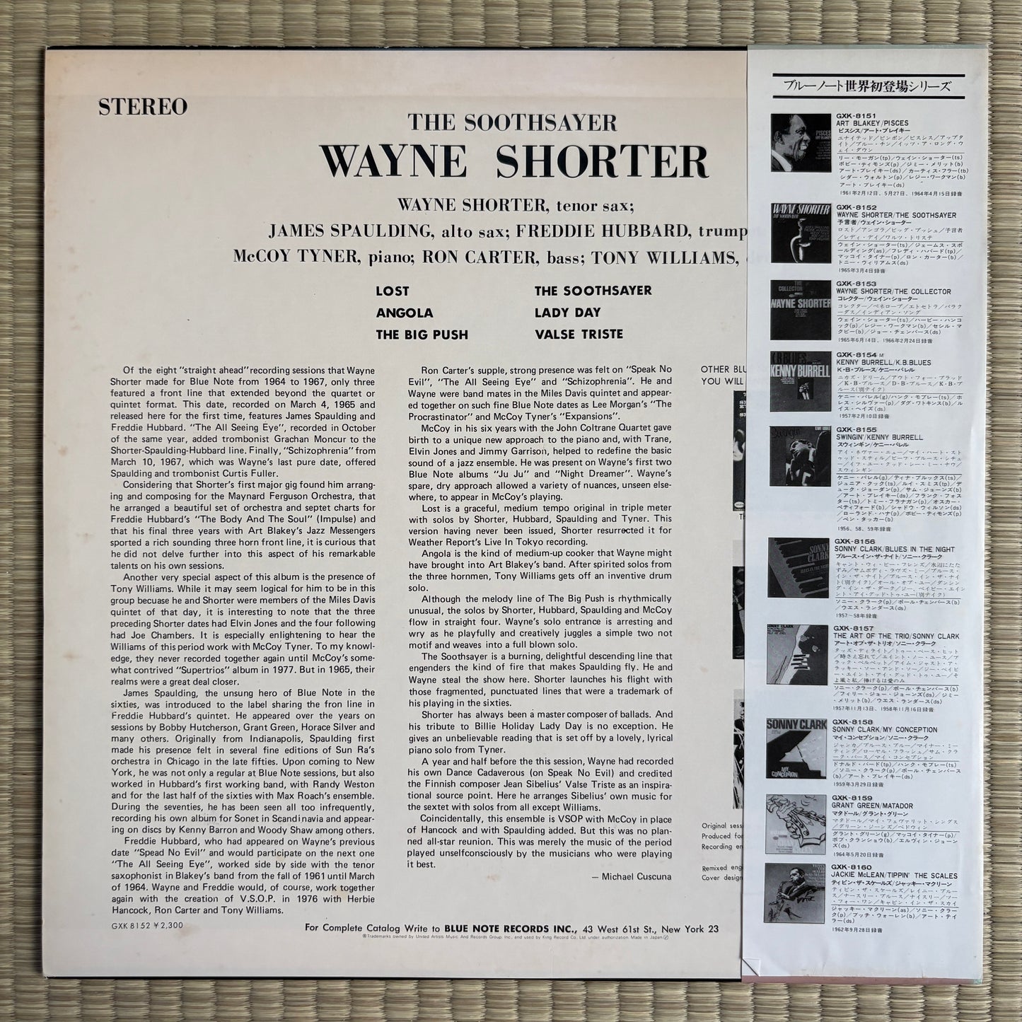 Wayne Shorter – The Soothsayer / GXK-8152 Blue Note Japan LP
